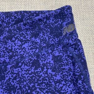 New Balance Purple and Black Patterned Leggings